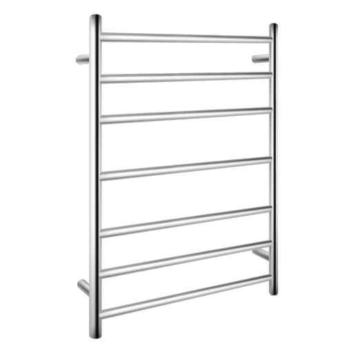 Round Chrome Electric Heated Towel Rack 7 Bars