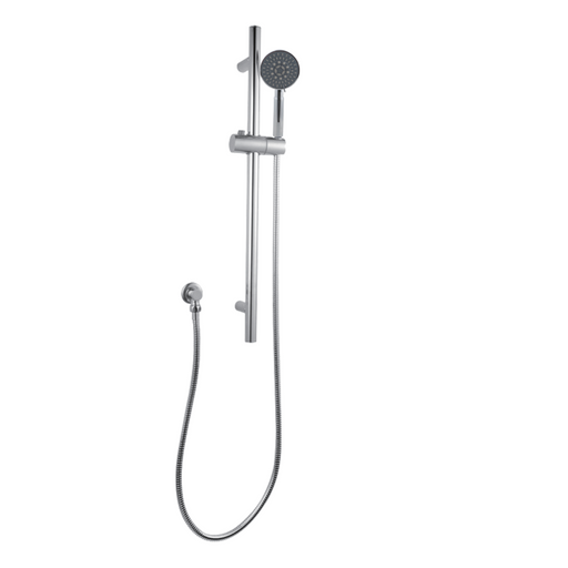 Round Chrome Hand held Shower Set With Rail