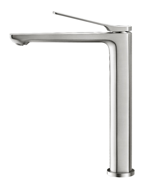 RUSHY Brushed Nickel Tall Basin Mixer