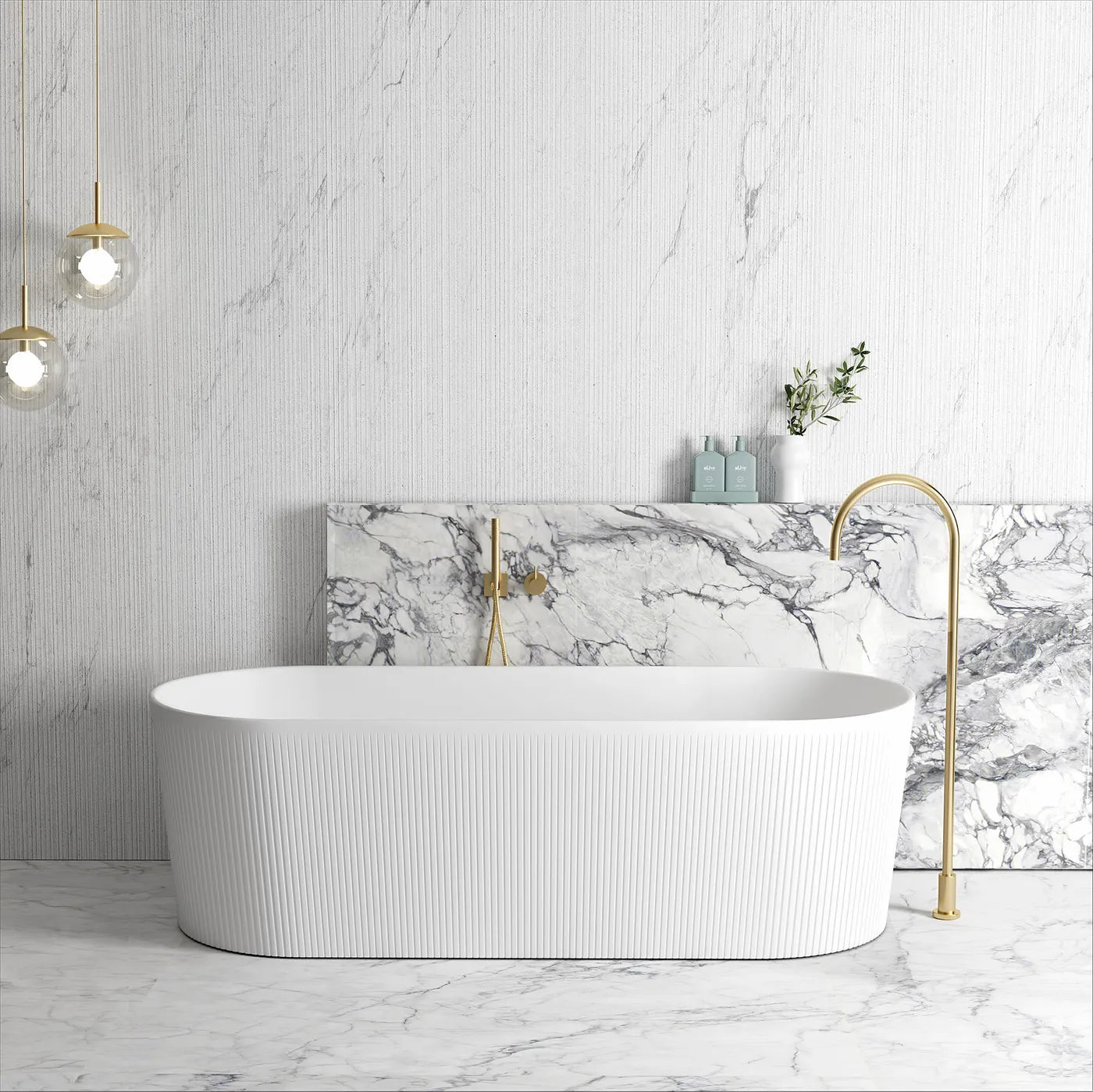 Attica Noosa Bath 1700mm Matte White