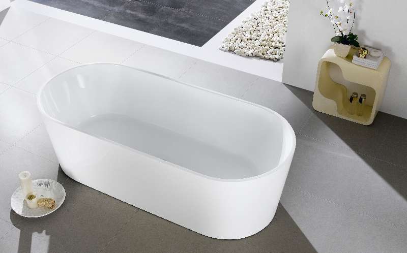 Ovia 1300mm Gloss White Bath