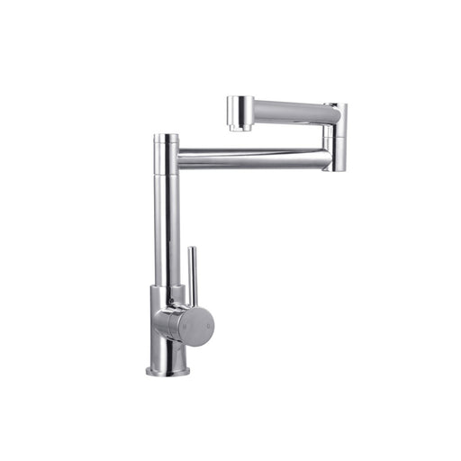 Round Chrome Foldable Kitchen Sink Mixer Tap