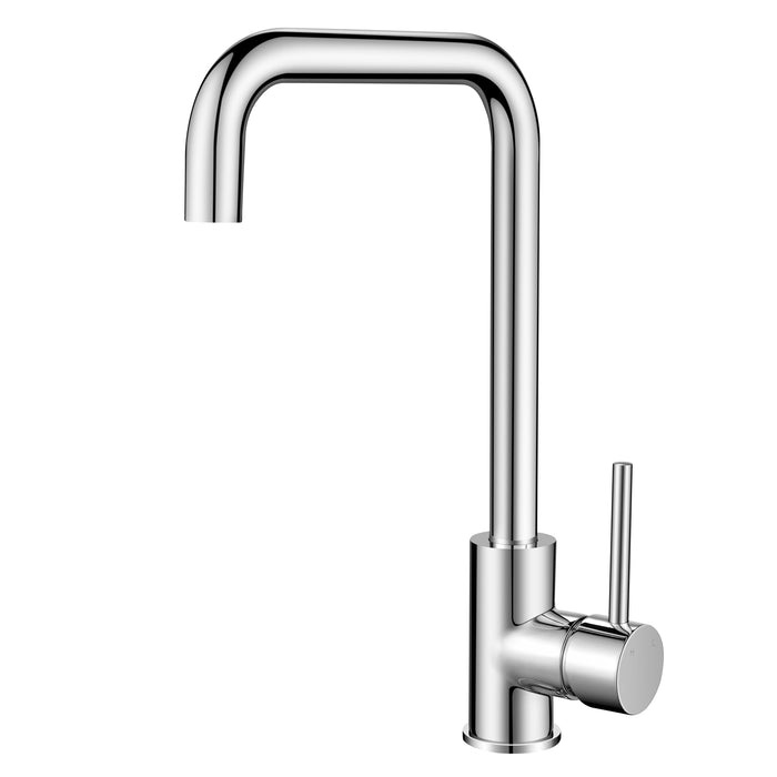 Electroplated Brass Chrome Swivel Spout Kitchen Mixer Tap