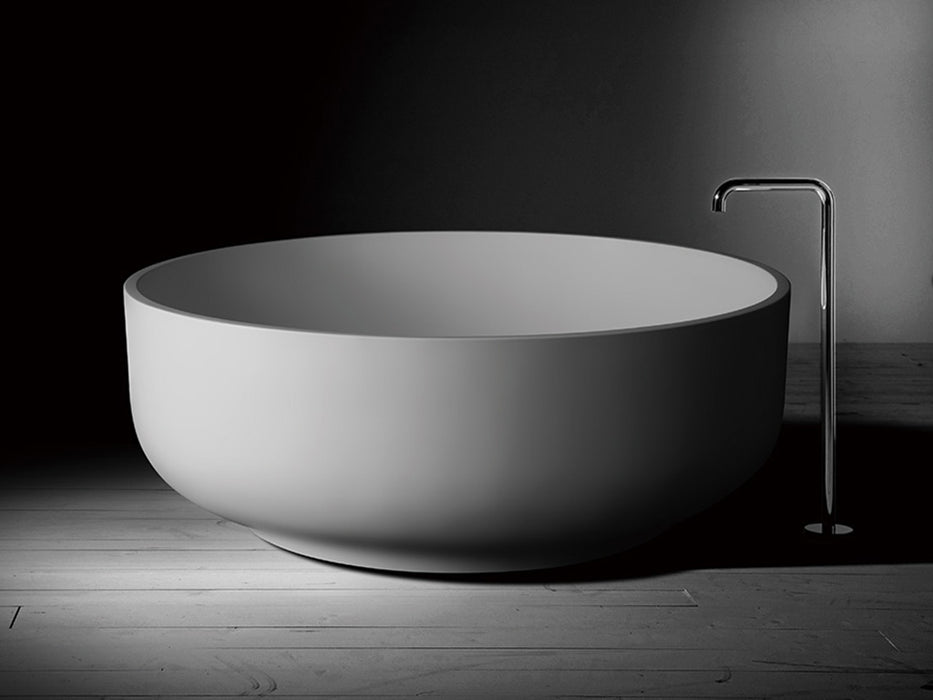 Omnia 1350mm Matte White Stone Bath