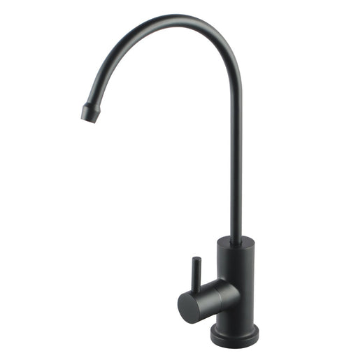 Round Matt Black Drinking Water Filter Tap RO Tap 360° Swivel Stainless Steel