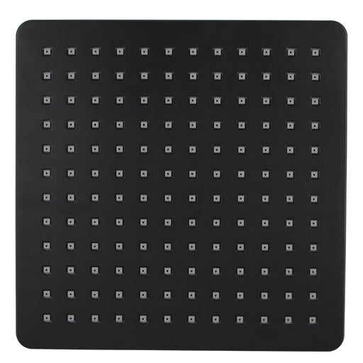 Square Black ABS Rainfall Shower Head 200mm