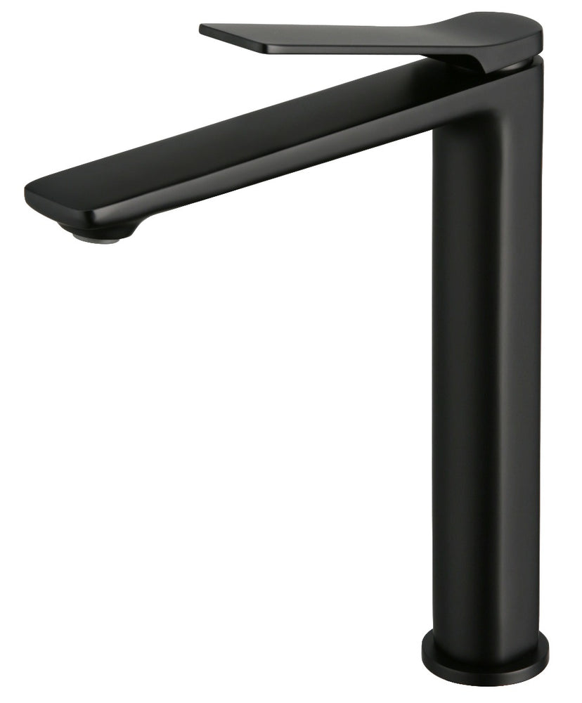 RUSHY Black Tall Basin Mixer