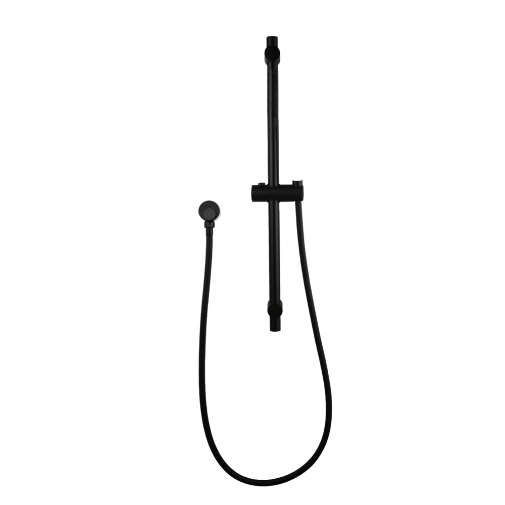 Round Black  Hand held Shower Rail