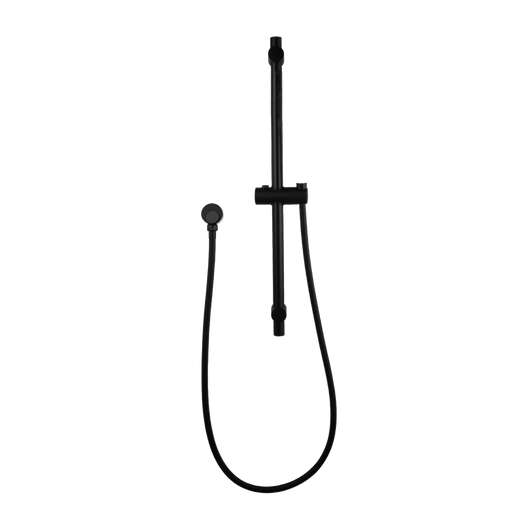 Round Black  Hand held Shower Rail