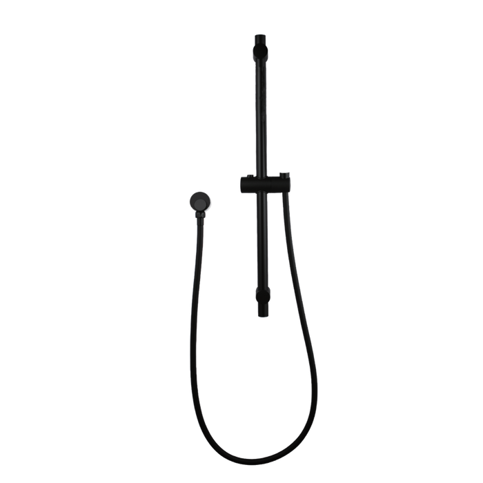 Round Black  Hand held Shower Rail