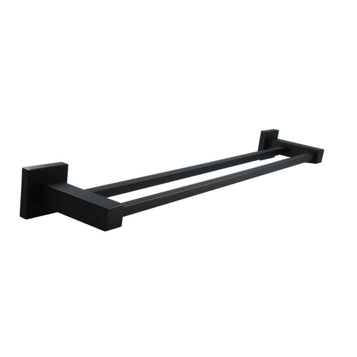 BLAZE Black Double Towel Rail 800mm