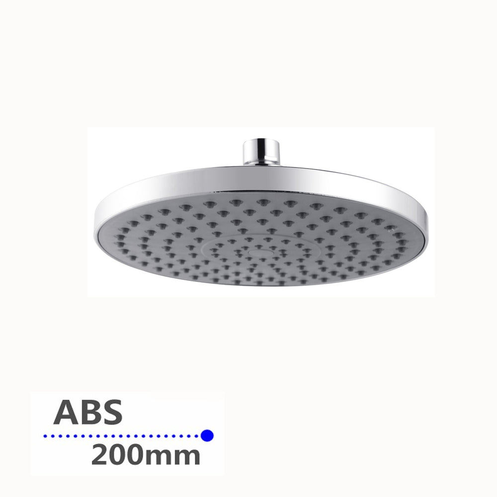 Round Chrome Rainfall Shower Head 200mm