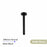 Round Black Ceiling Shower Arm 200mm