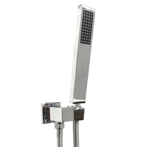 Square Chrome Hand Held Shower Set