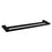 AU Black Double Towel Rail 600mm