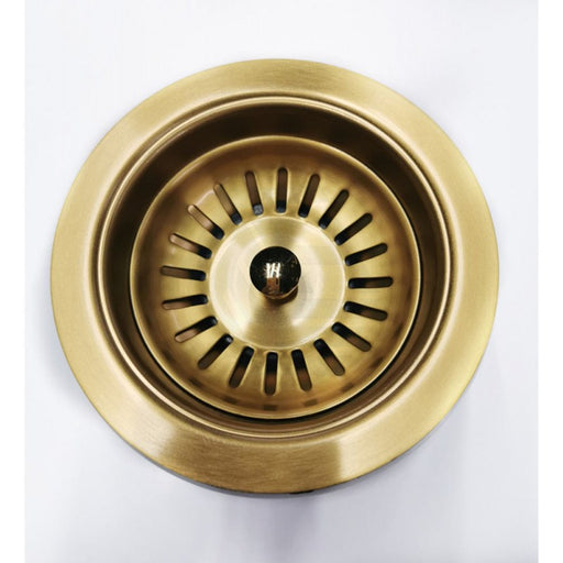 Brushed Brass Kitchen Sink Waste No Overflow