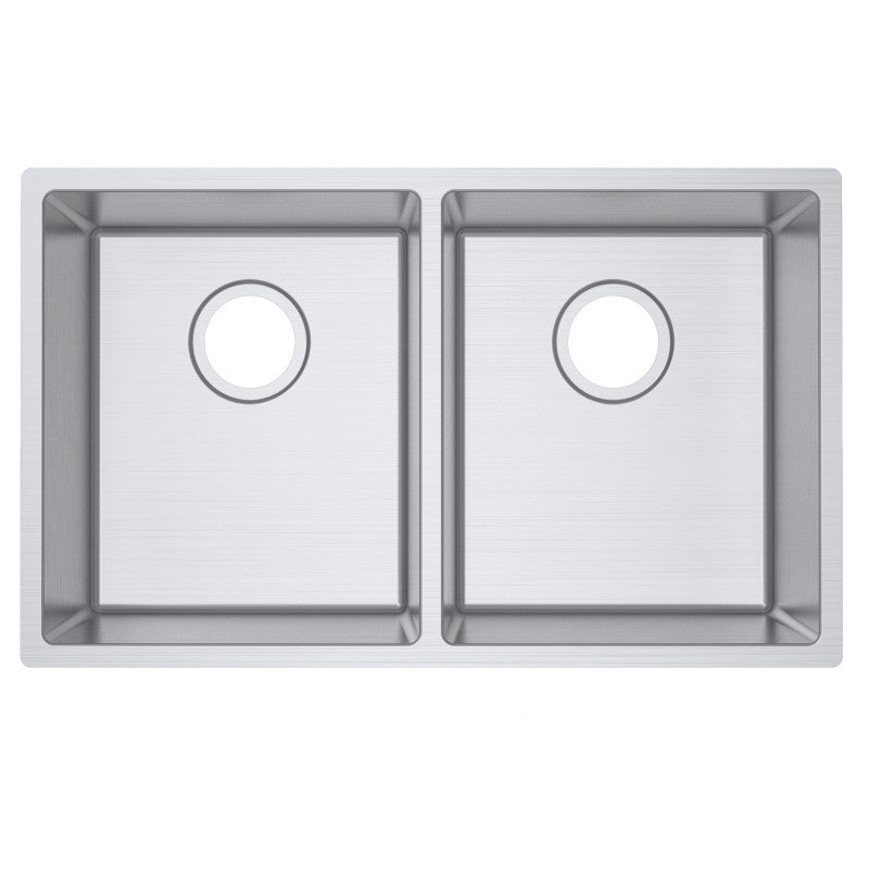 740x440x200mm 1.2mm Double Bowls Top/Undermount Kitchen/Laundry Sink